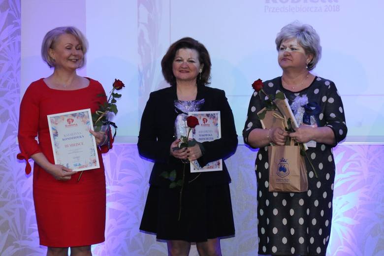 Rozdanie nagród dla kobiety przedsiębiorczej M.Makowska 2 miejsce