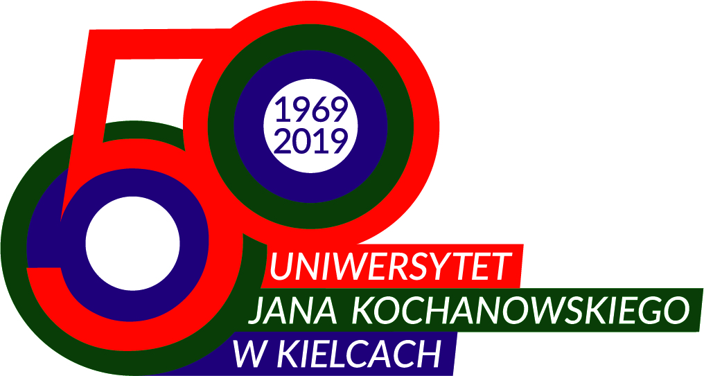 Logo 50cio lecia istnienia UJK w Kielcach