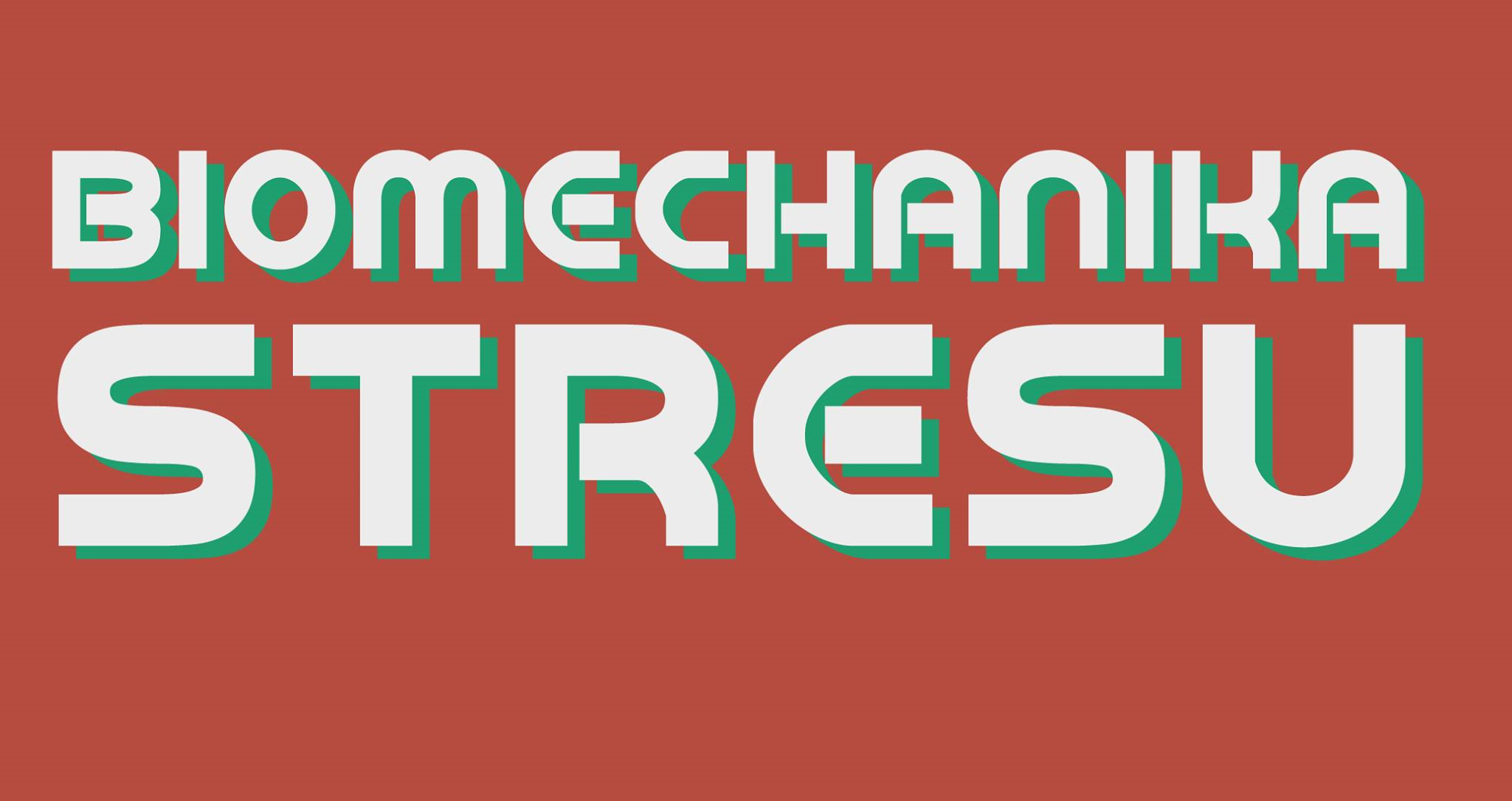 Baner z napisem biomechanika stresu