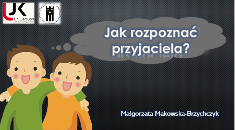 Jak rozpoznać przyjaciela, plakat Małgorzata Makowska-Brzychczyk