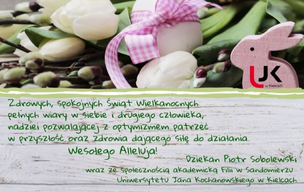Zdrowych, spokojnych świąt Wielkanocnych, pełnych nadziei, miłości pogodnego nastroju oraz najwspanialszych spotkań wśród rodziny i najbliższych przyjaciół życzy dzienak piotr sobolewski