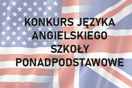 flaga anglii z napisem konkurs jezyka angielskiego szkoly ponadpodstawowe